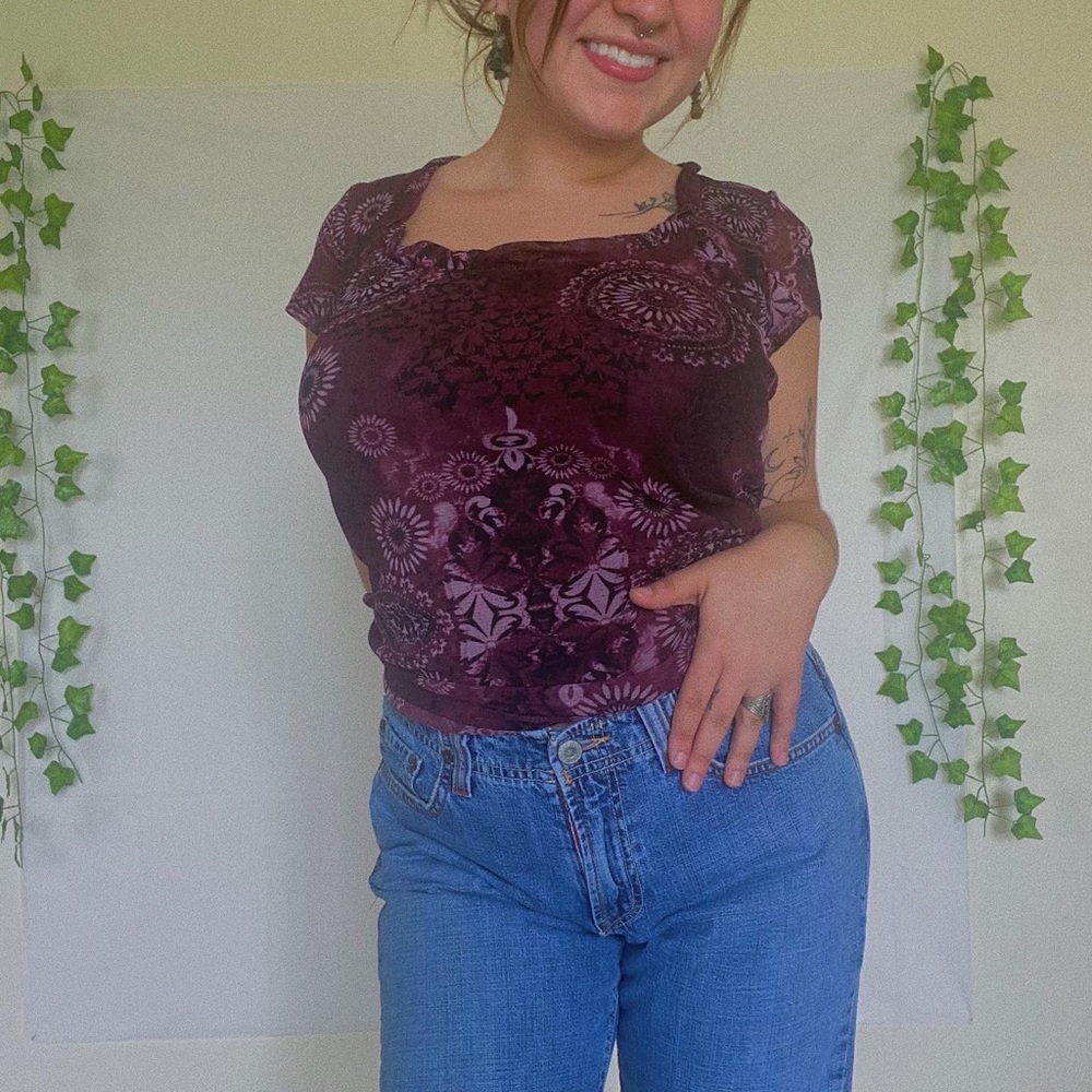 AXCESS adorable Y2K fitted blouse !